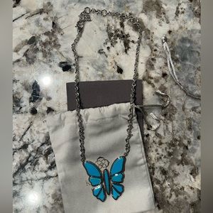 Turquoise/silver Ember statement necklace kendra Scott! NWOT